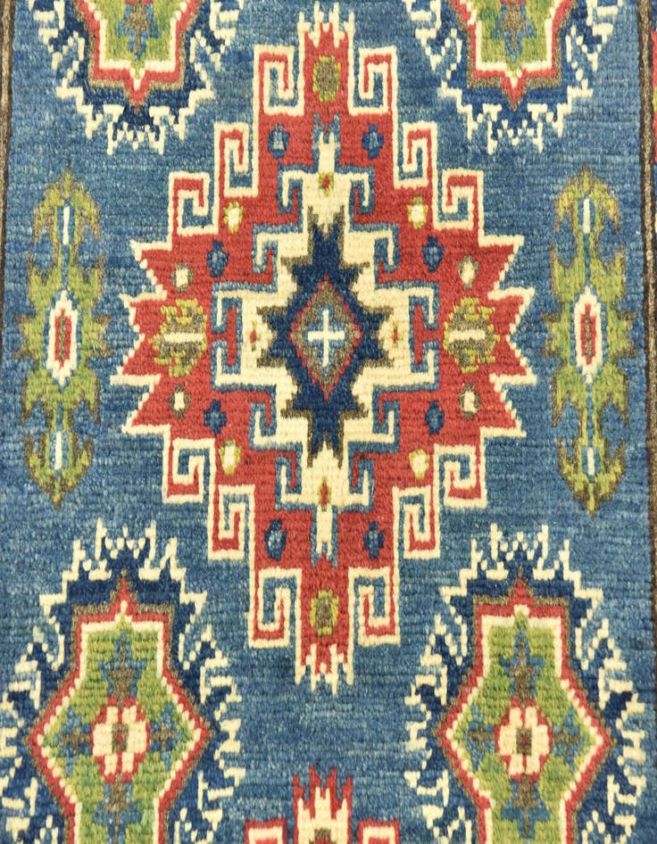 Detail image of  2' 9 x 4' 2  Hand Knotted Kazak Rug