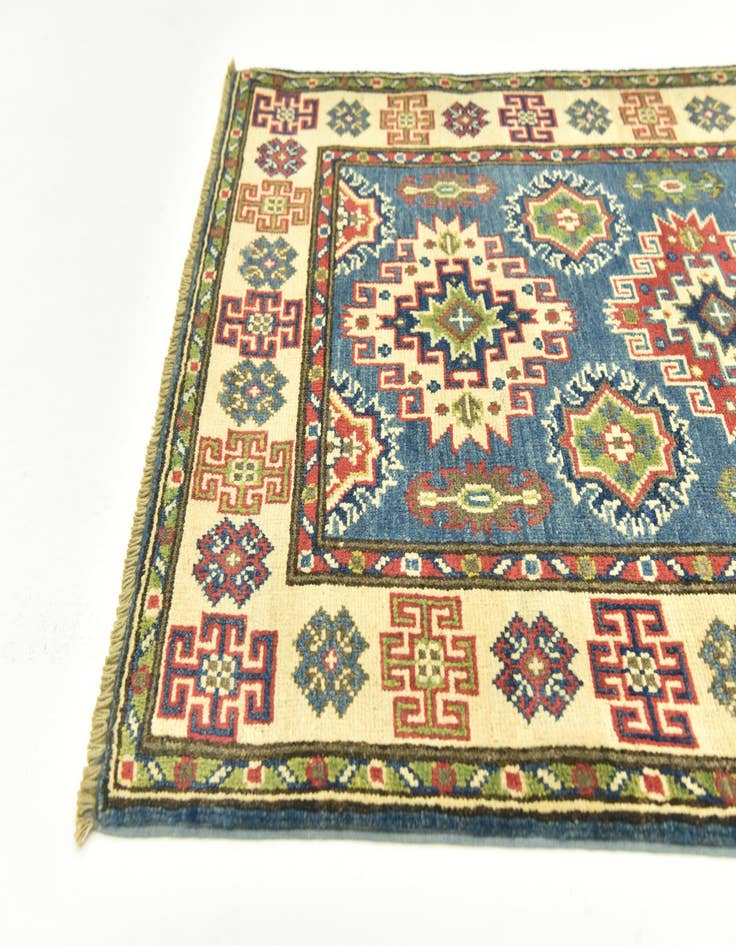 Detail image of  2' 9 x 4' 2  Hand Knotted Kazak Rug