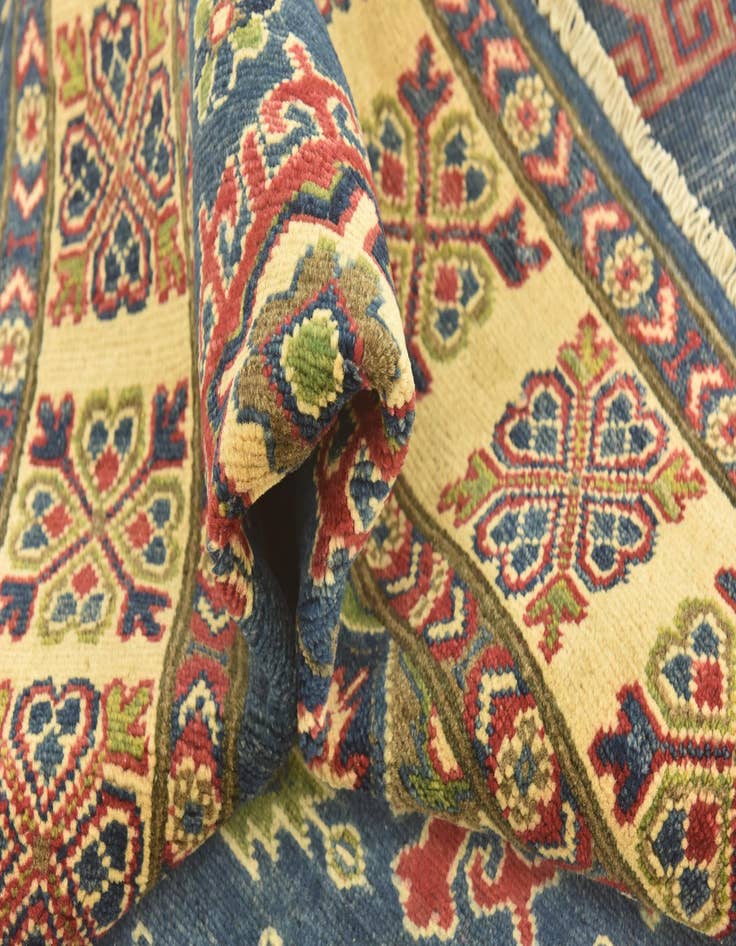 Detail image of  5' x 6' 6  Hand Knotted Kazak Rug