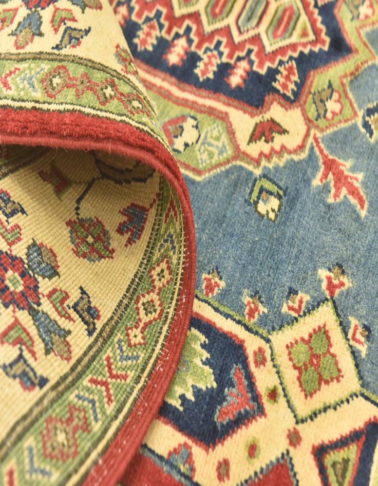 Detail image of  5' x 6' 6  Hand Knotted Kazak Rug