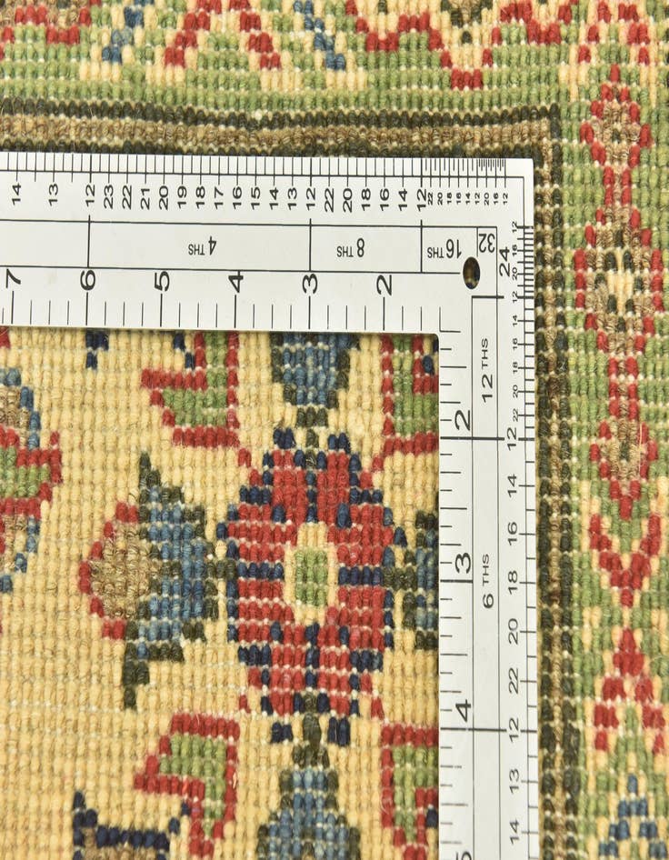 Detail image of  5' x 6' 6  Hand Knotted Kazak Rug