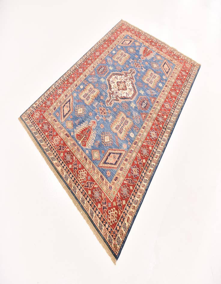 Detail image of  5' 6 x 7' 7  Hand Knotted Kazak Oriental Rug