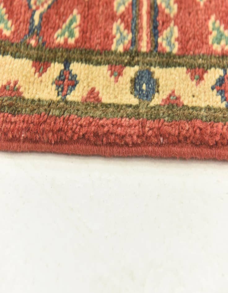 Detail image of  4' x 5' 8  Hand Knotted Kazak Rug