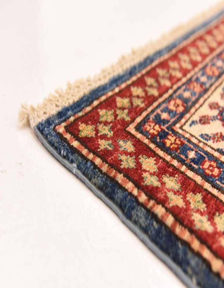 Detail image of  5' 8 x 7' 8  Hand Knotted Kazak Oriental Rug