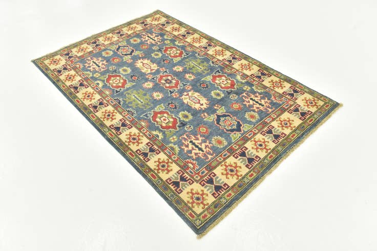 Detail image of  4' x 6'  Hand Knotted Kazak Rug