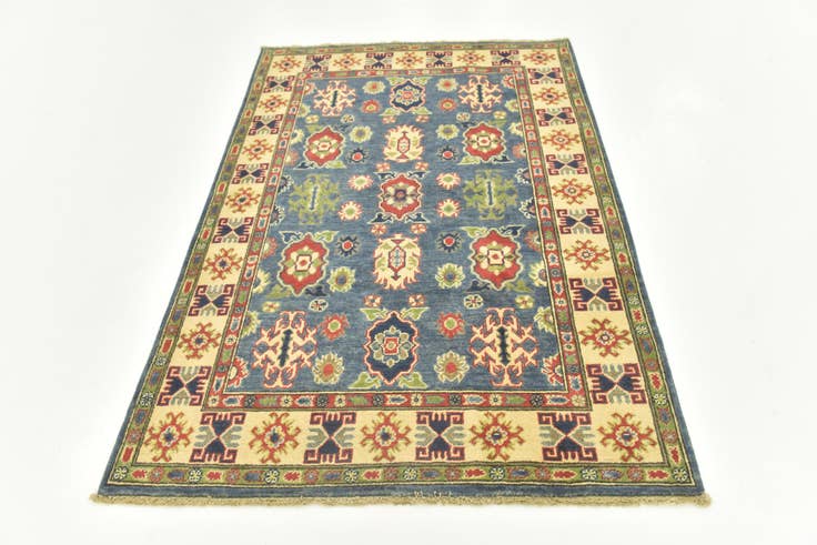 Detail image of  4' x 6'  Hand Knotted Kazak Rug