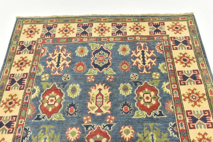 Detail image of  4' x 6'  Hand Knotted Kazak Rug
