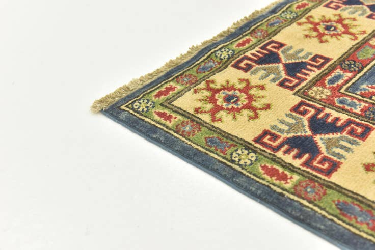 Detail image of  4' x 6'  Hand Knotted Kazak Rug