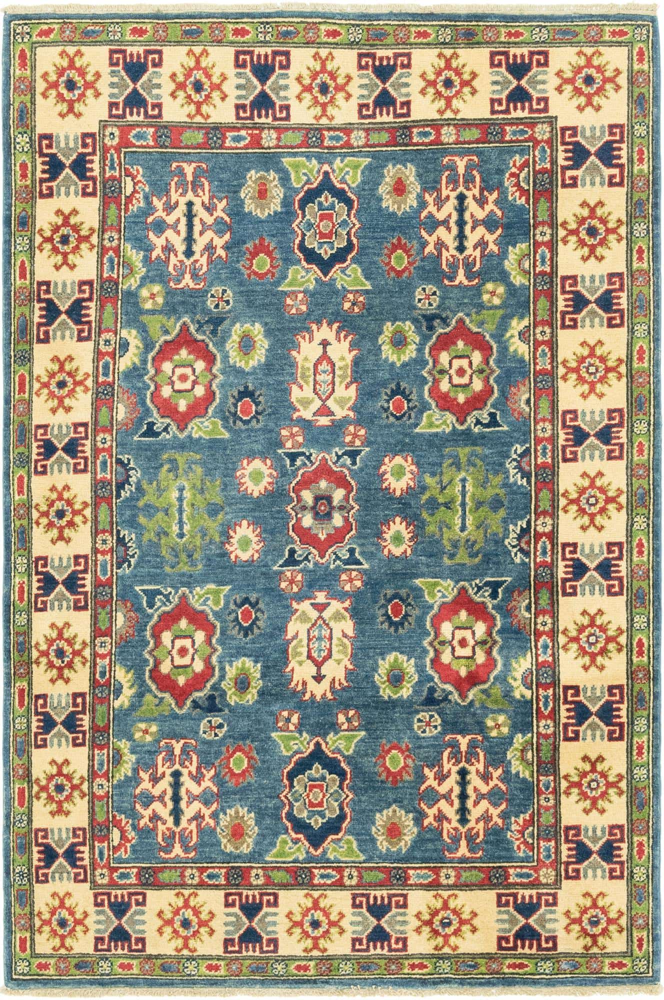Primary image of  4' x 6'  Hand Knotted Kazak Rug