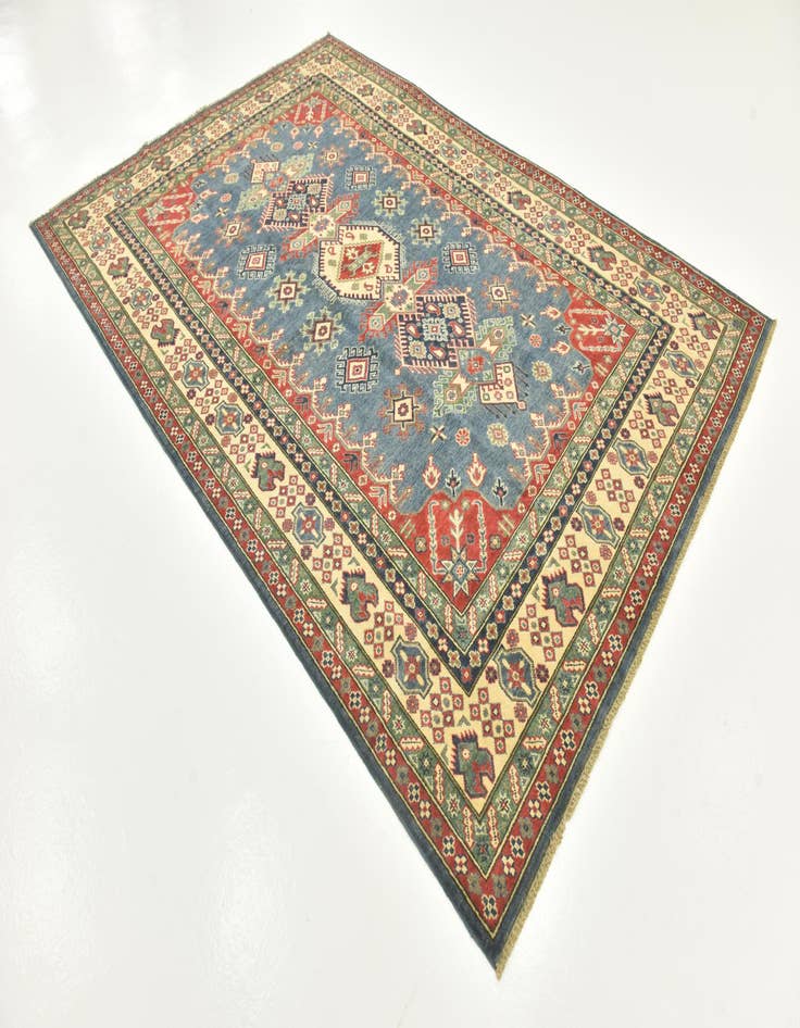 Detail image of  6' 6 x 9' 6  Hand Knotted Kazak Rug