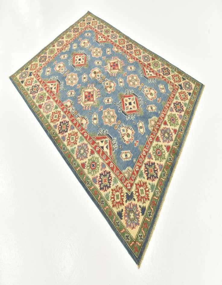 Detail image of  5' 9 x 7' 9  Hand Knotted Kazak Rug