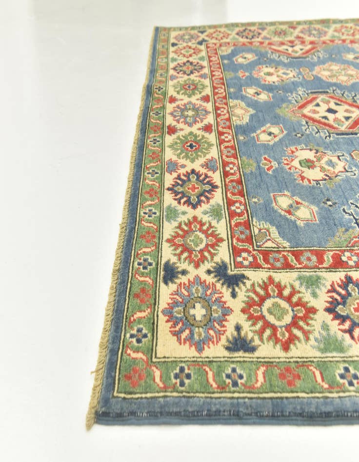 Detail image of  5' 9 x 7' 9  Hand Knotted Kazak Rug