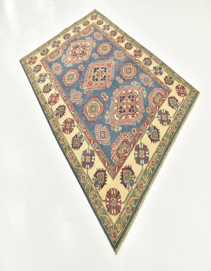 Detail image of  5' 8 x 7' 9  Hand Knotted Kazak Rug