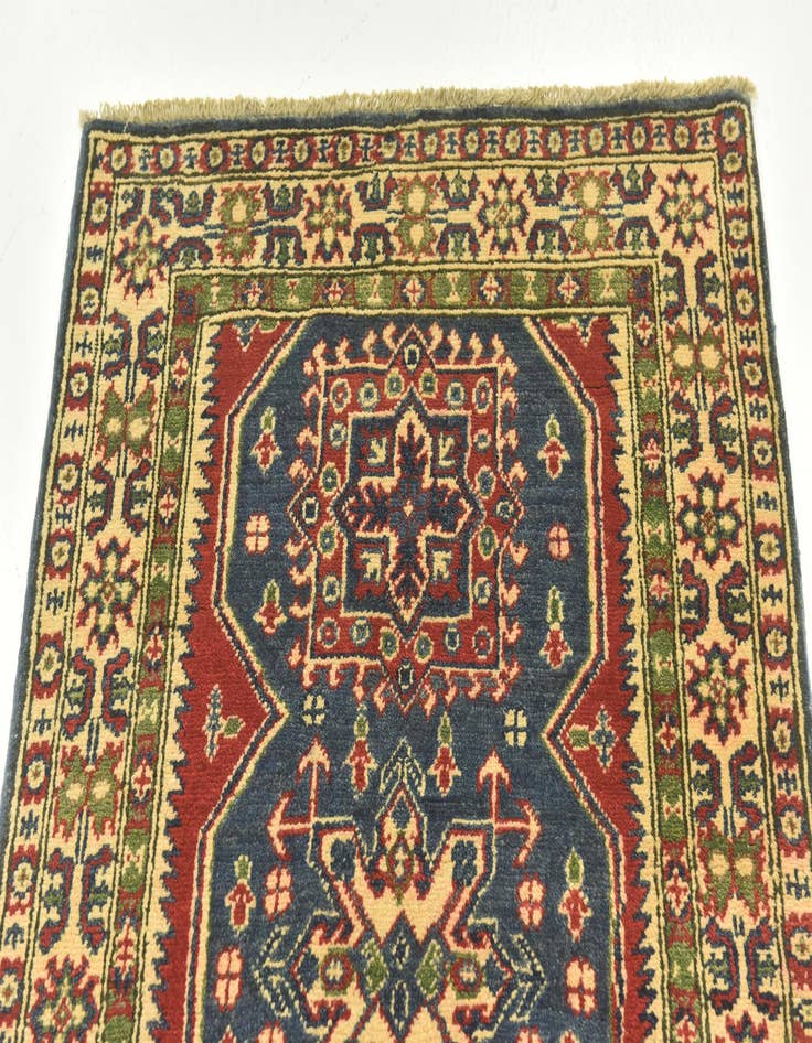 Detail image of  2' 8 x 4'  Hand Knotted Kazak Rug