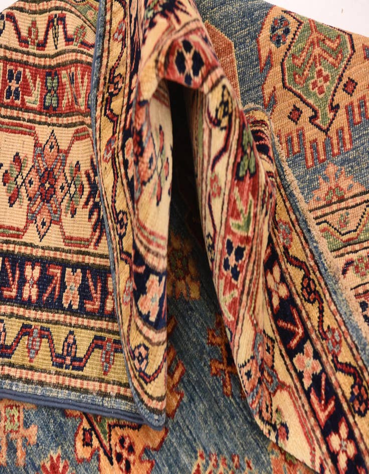 Detail image of  6' 7 x 9' 4  Hand Knotted Kazak Oriental Rug