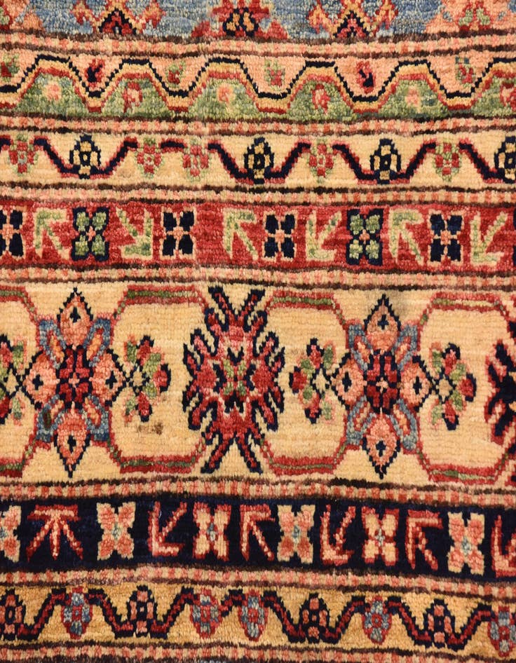 Detail image of  6' 7 x 9' 4  Hand Knotted Kazak Oriental Rug