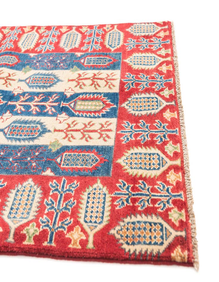 Detail image of  3' 3 x 5'  Hand Knotted Kazak Rug
