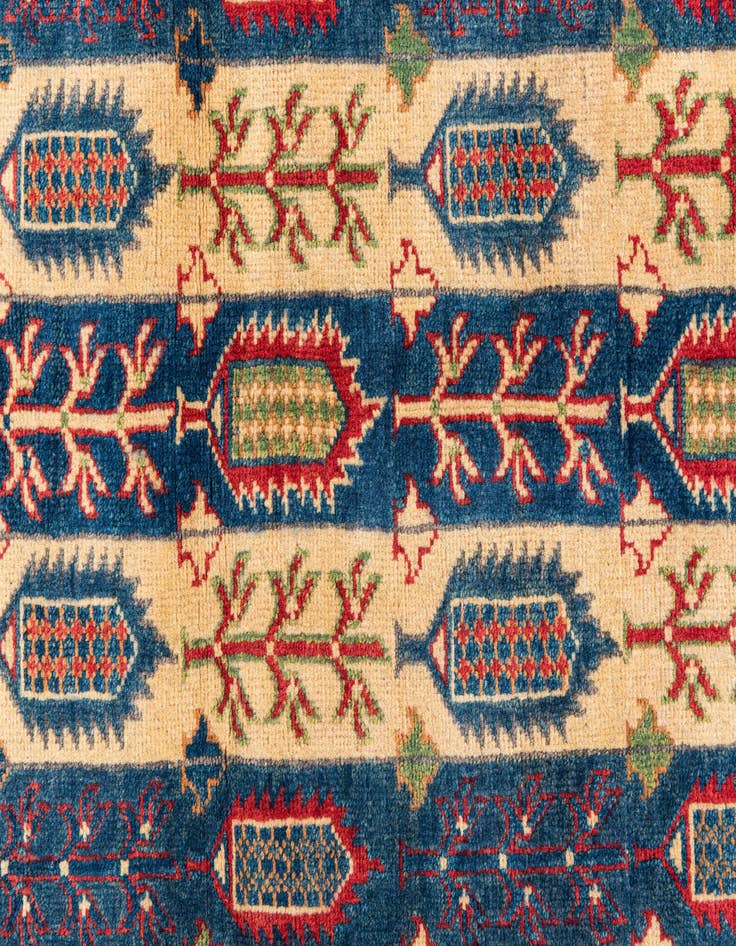 Detail image of  3' 3 x 5'  Hand Knotted Kazak Rug