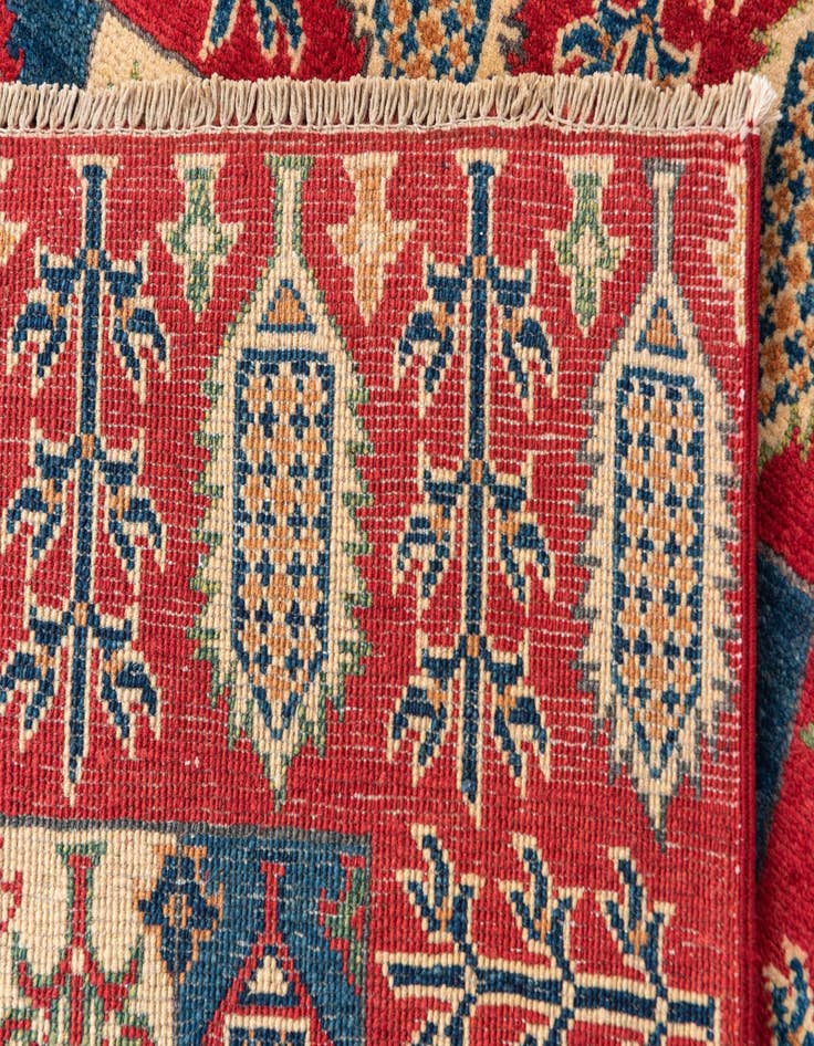 Detail image of  3' 3 x 5'  Hand Knotted Kazak Rug