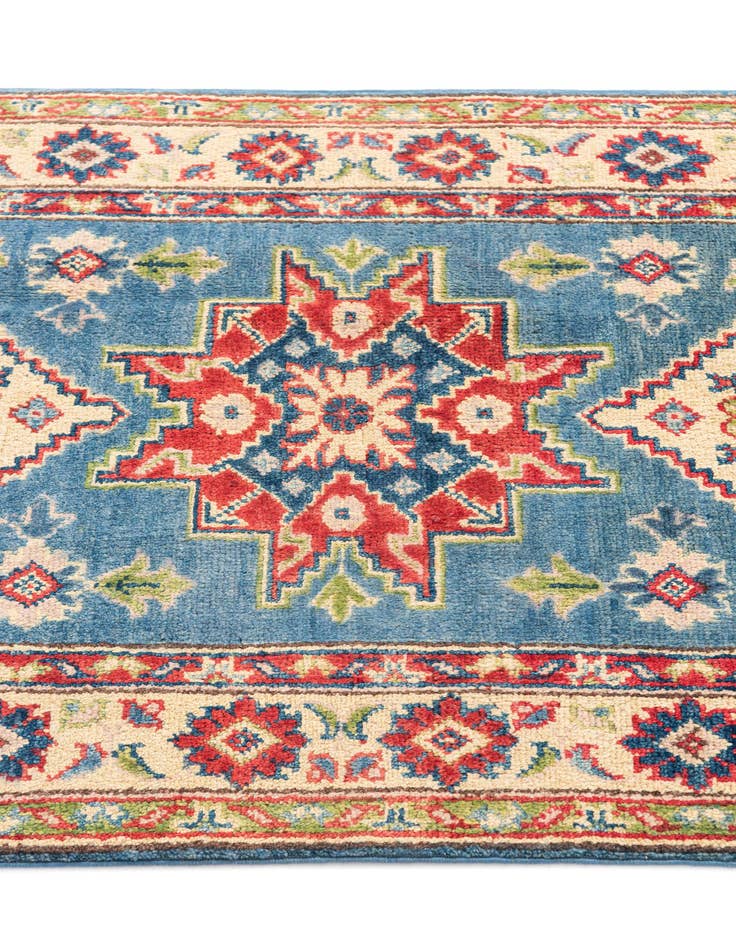 Detail image of  2' 7 x 4'  Hand Knotted Kazak Rug