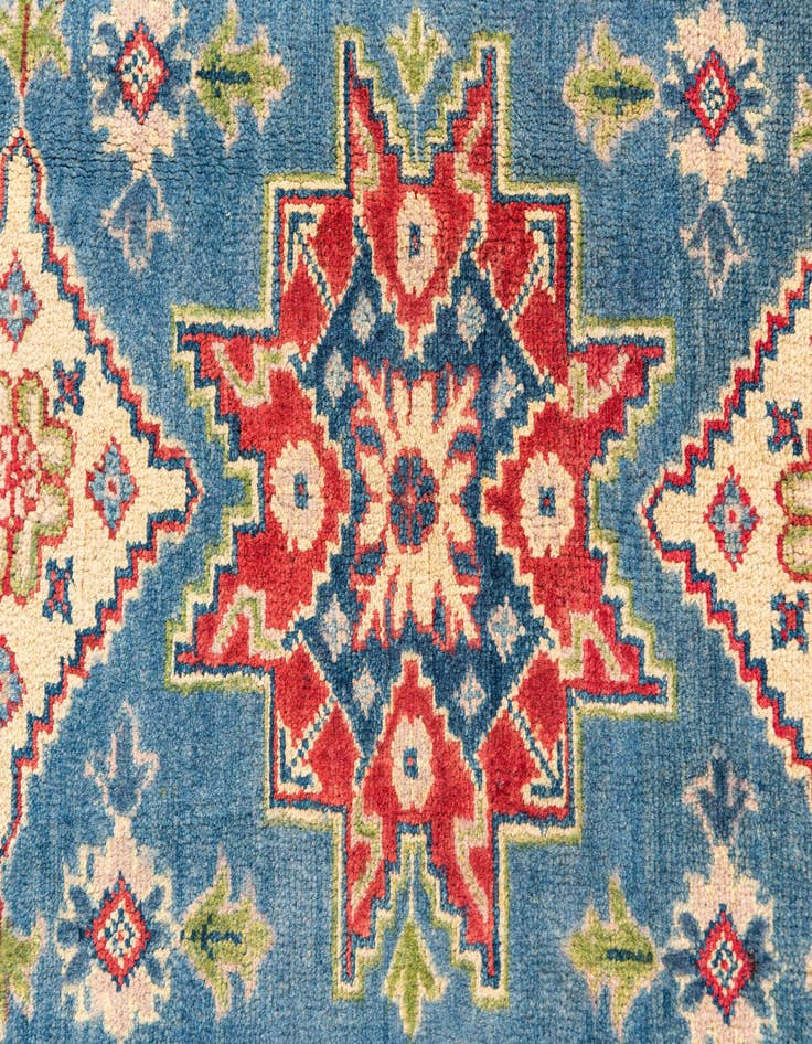 Detail image of  2' 7 x 4'  Hand Knotted Kazak Rug