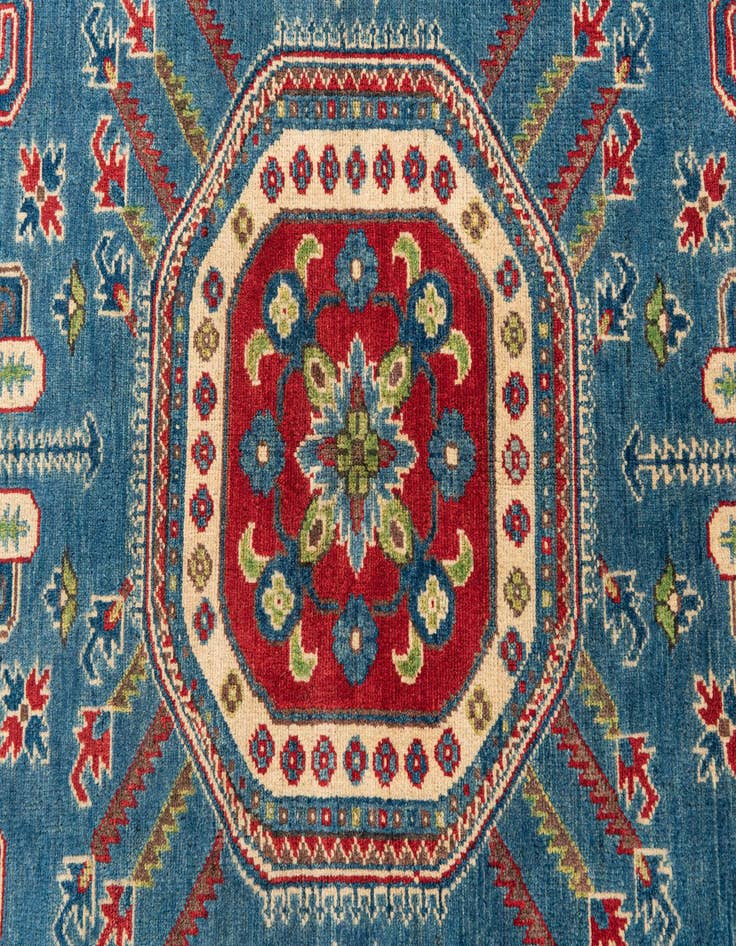 Detail image of  5' 7 x 7' 9  Hand Knotted Kazak Rug