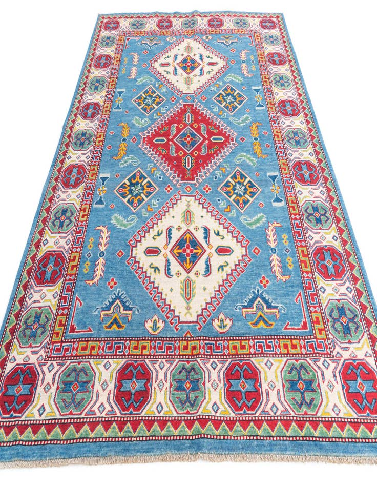 Detail image of  6' 6 x 9' 4  Hand Knotted Kazak Rug