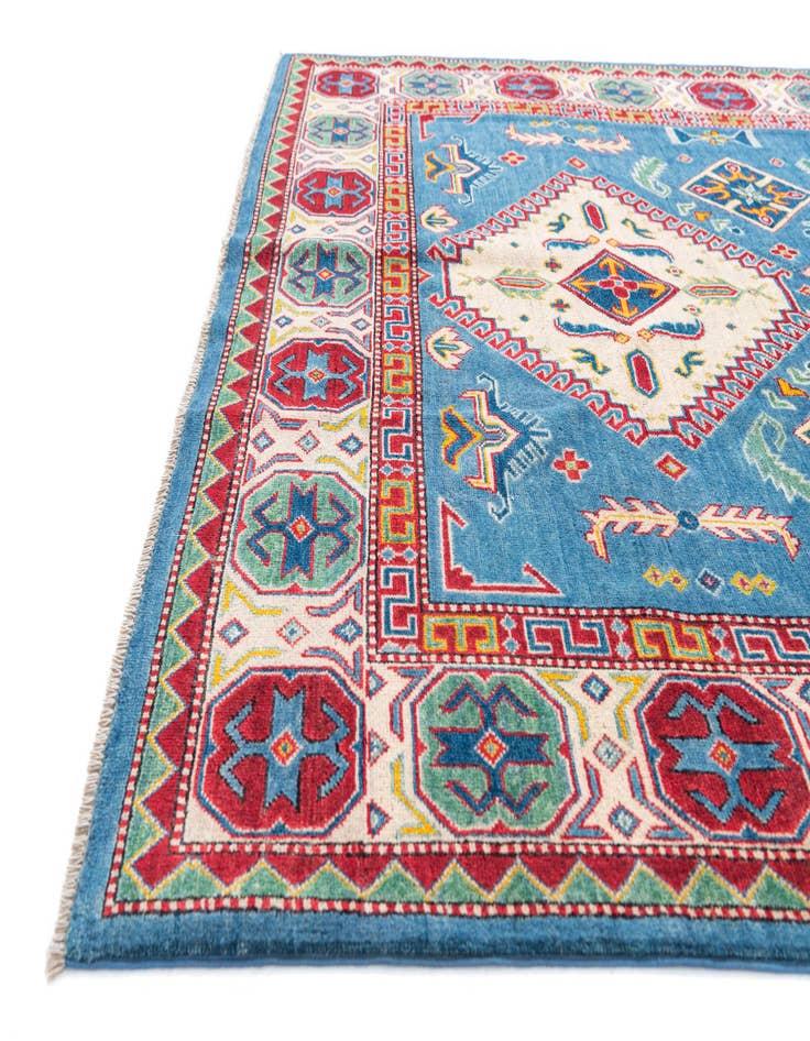 Detail image of  6' 6 x 9' 4  Hand Knotted Kazak Rug