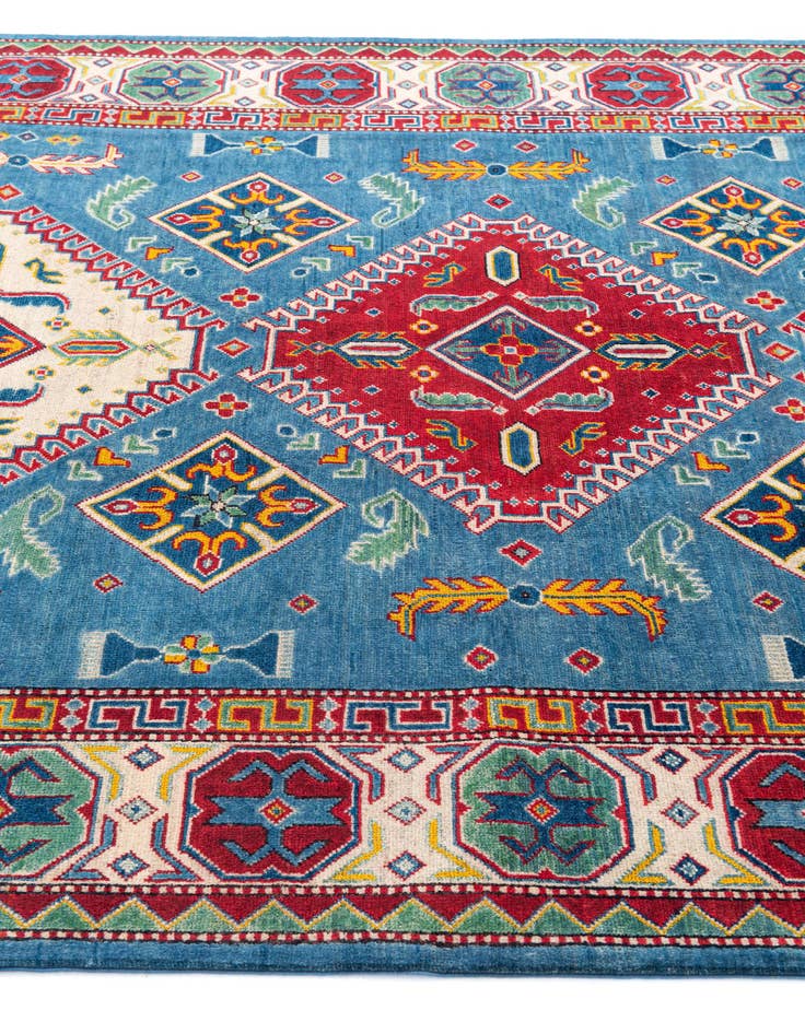 Detail image of  6' 6 x 9' 4  Hand Knotted Kazak Rug