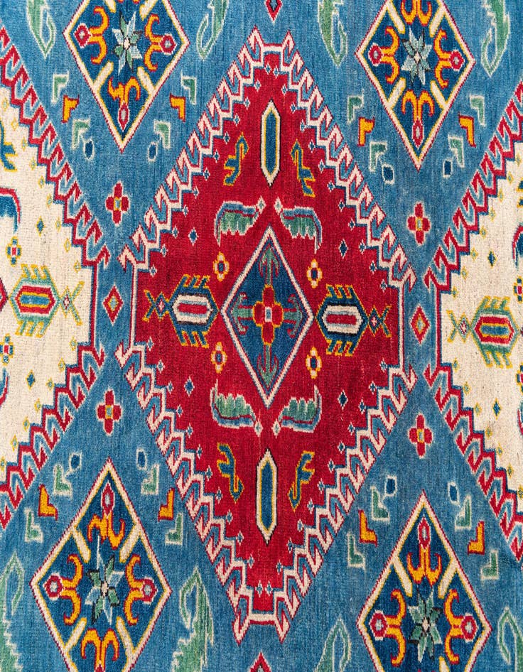 Detail image of  6' 6 x 9' 4  Hand Knotted Kazak Rug