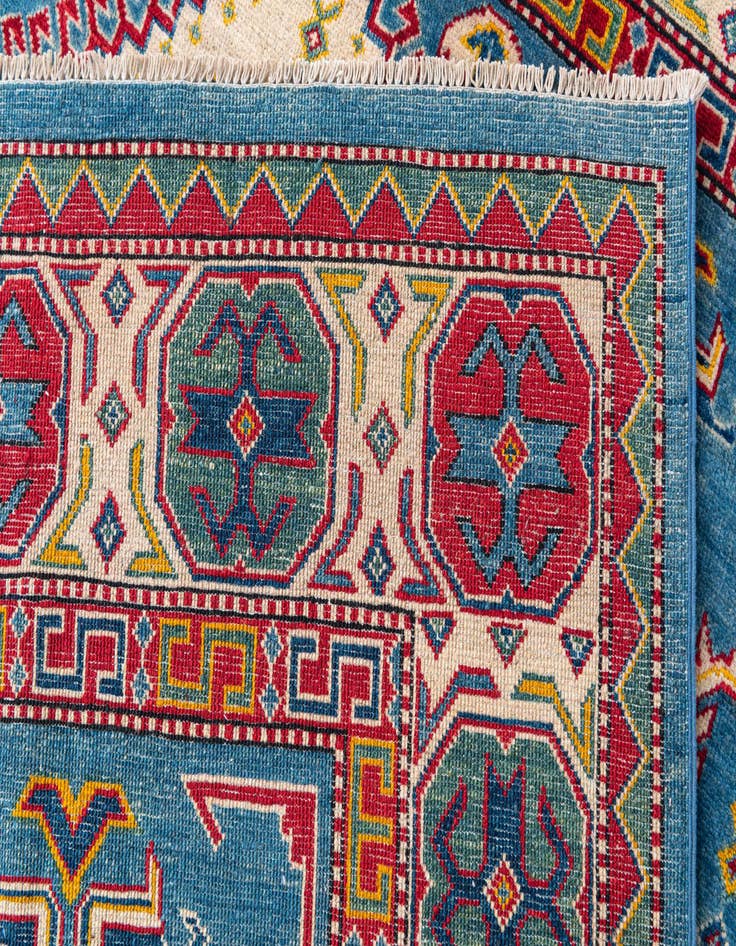 Detail image of  6' 6 x 9' 4  Hand Knotted Kazak Rug