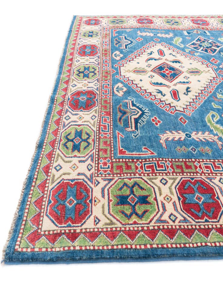 Detail image of  6' 4 x 9' 8  Hand Knotted Kazak Rug