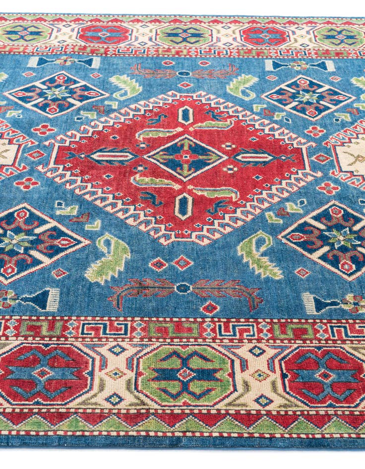 Detail image of  6' 4 x 9' 8  Hand Knotted Kazak Rug