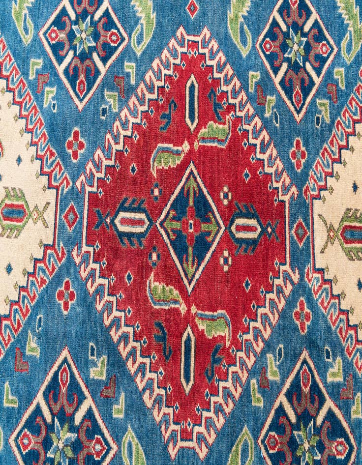 Detail image of  6' 4 x 9' 8  Hand Knotted Kazak Rug