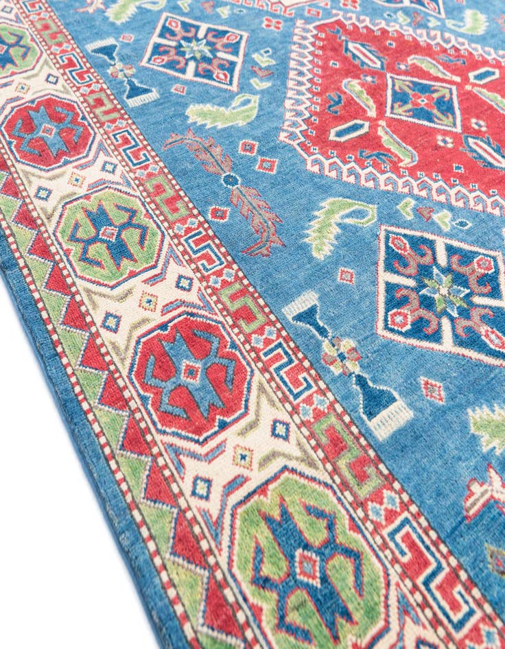 Detail image of  6' 4 x 9' 8  Hand Knotted Kazak Rug