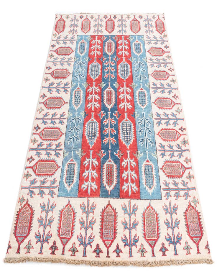 Detail image of  4' 3 x 6' 1  Hand Knotted Kazak Rug