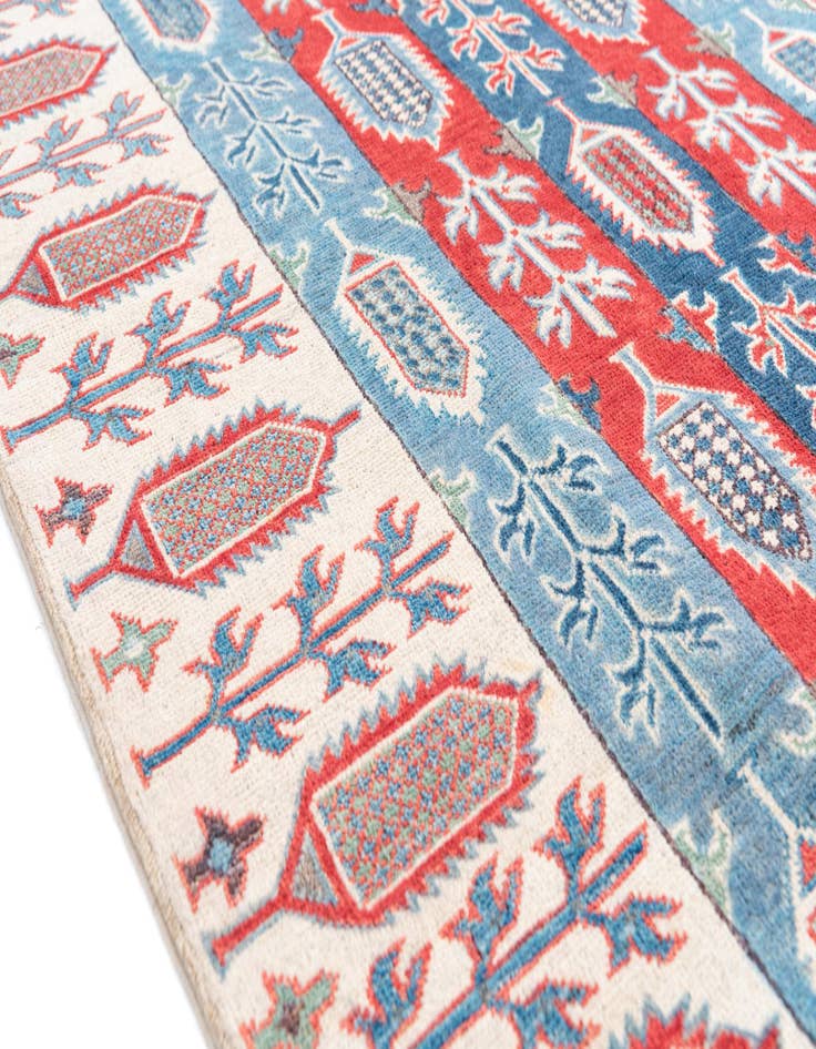 Detail image of  4' 3 x 6' 1  Hand Knotted Kazak Rug