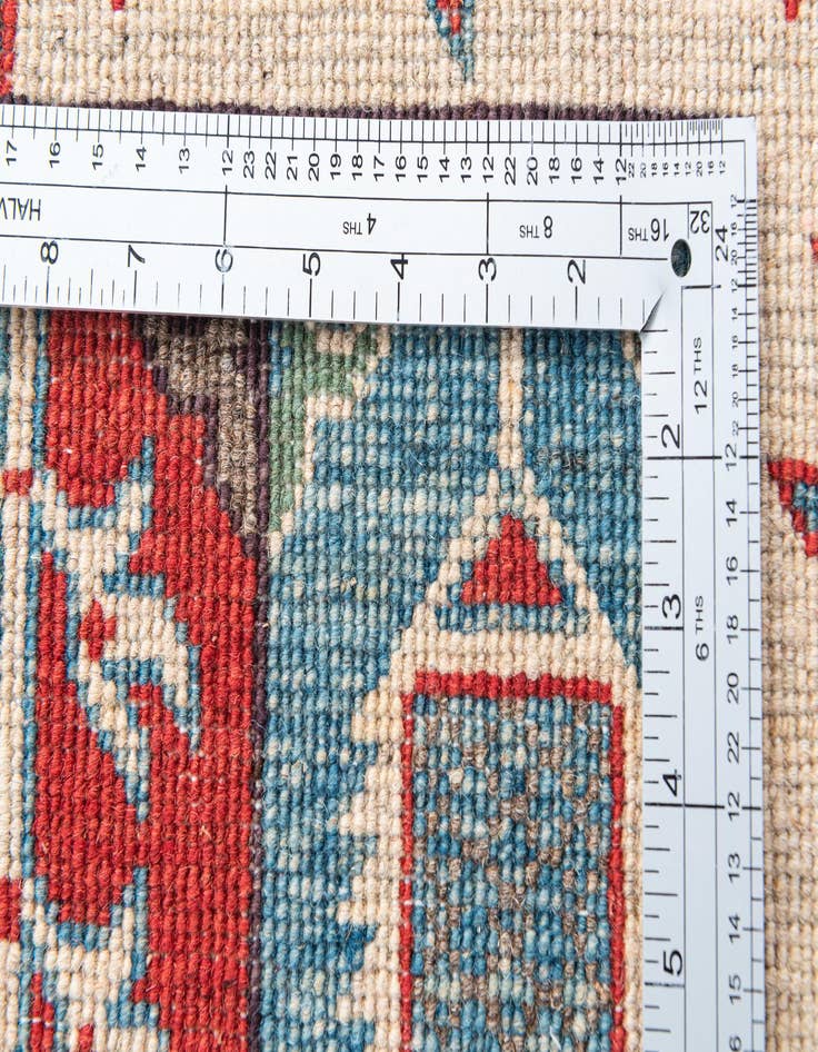 Detail image of  4' 3 x 6' 1  Hand Knotted Kazak Rug