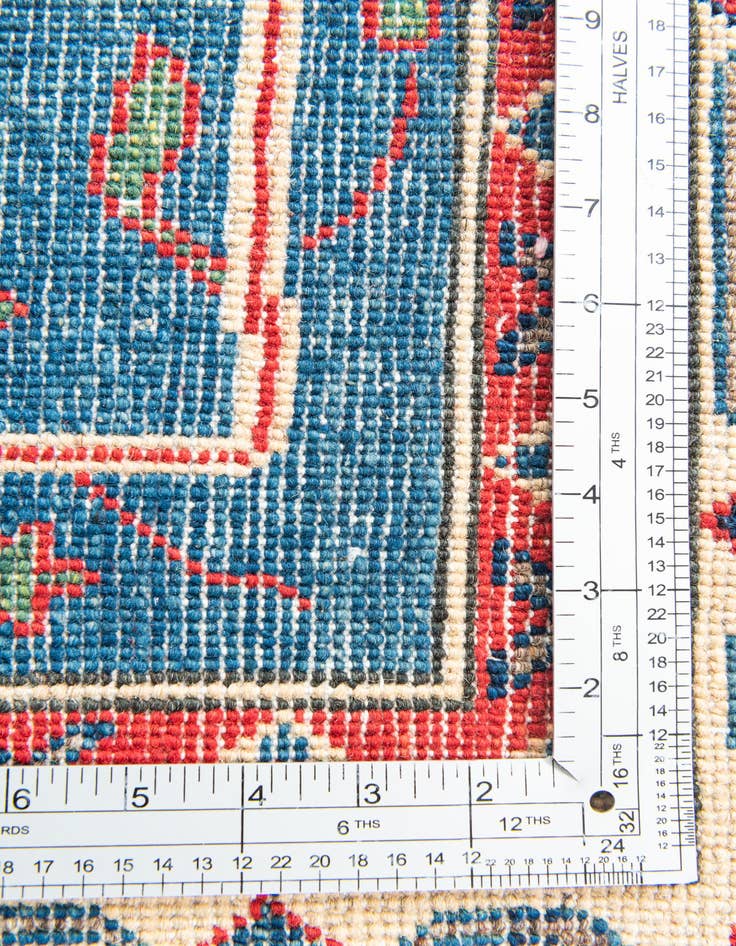 Detail image of  4' x 6' 2  Hand Knotted Kazak Rug