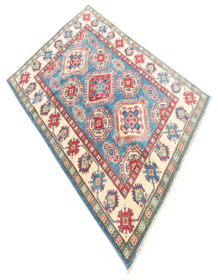 Detail image of  4' 2 x 6' 1  Hand Knotted Kazak Rug