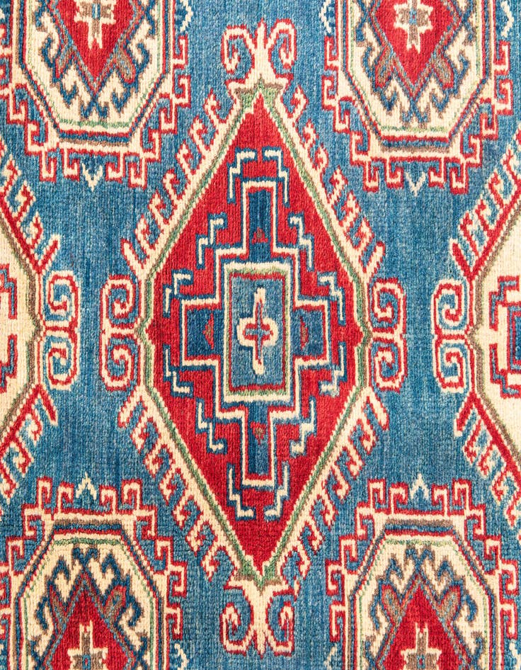 Detail image of  4' 2 x 6' 1  Hand Knotted Kazak Rug
