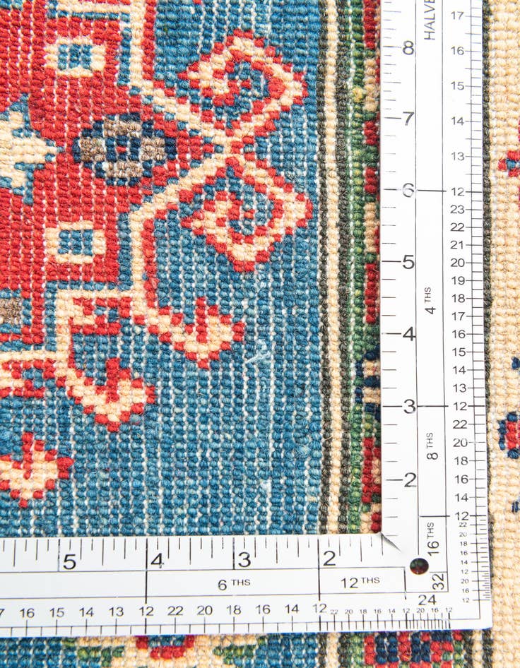 Detail image of  4' x 6' 1  Hand Knotted Kazak Rug
