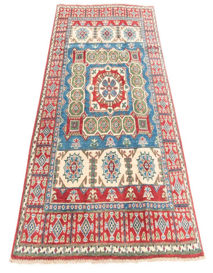 Detail image of  4' 1 x 6' 1  Hand Knotted Kazak Rug