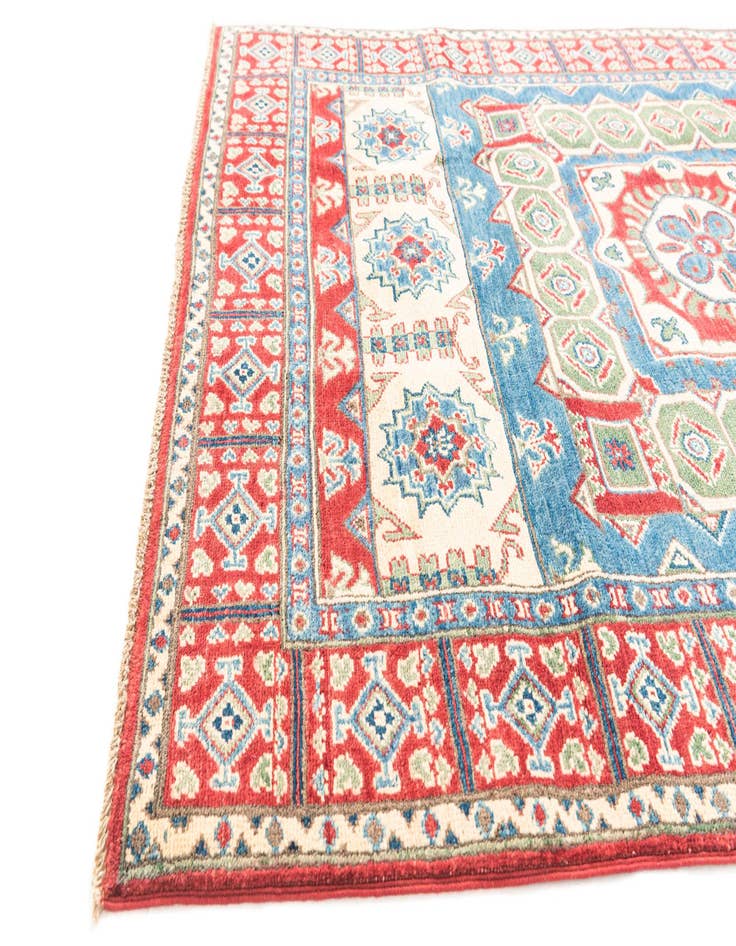 Detail image of  4' 1 x 6' 1  Hand Knotted Kazak Rug