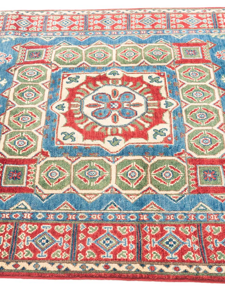 Detail image of  4' 1 x 6' 1  Hand Knotted Kazak Rug
