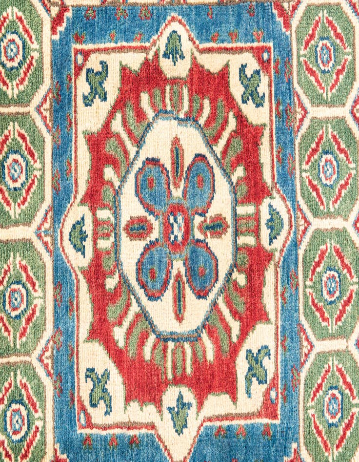 Detail image of  4' 1 x 6' 1  Hand Knotted Kazak Rug