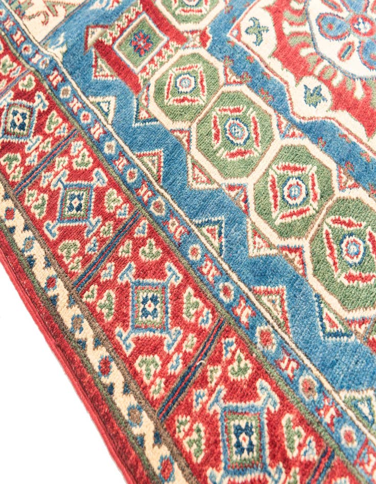Detail image of  4' 1 x 6' 1  Hand Knotted Kazak Rug