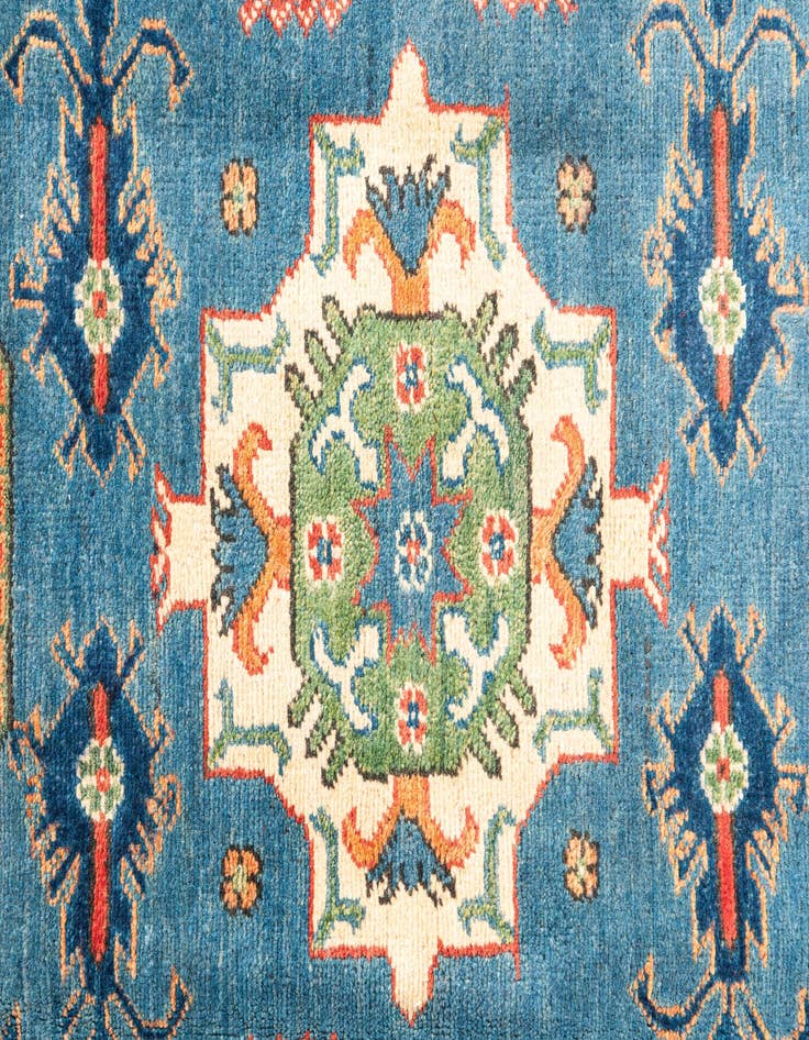 Detail image of  4' x 6' 1  Hand Knotted Kazak Rug