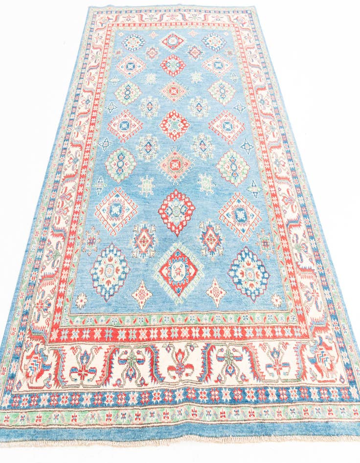 Detail image of  6' x 8' 10  Hand Knotted Kazak Rug