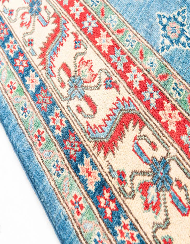 Detail image of  6' x 8' 10  Hand Knotted Kazak Rug